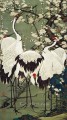 flores de ciruelo y grullas japonesas Ito Jakuchu